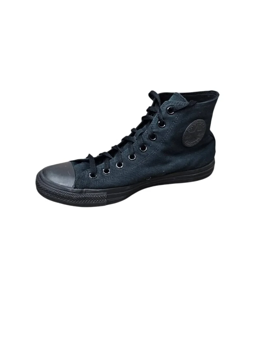 Converse Chuck Taylor All Star High-Top Sneaker Shoes Black Monochrome M10-W12 - Picture 2 of 9